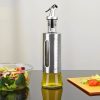 300 ml Olaj- és Ecetadagoló Üveg – Rozsdamentes acél burkolattal