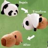 Átalakítható panda–capybara plüssfigura 35cm
