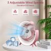 Többfunkciós hordozható ventilátor LED világítással