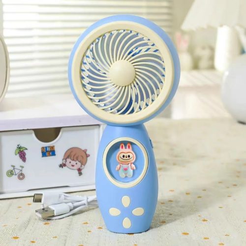 Hordozható Labubu mini kézi ventilátor 