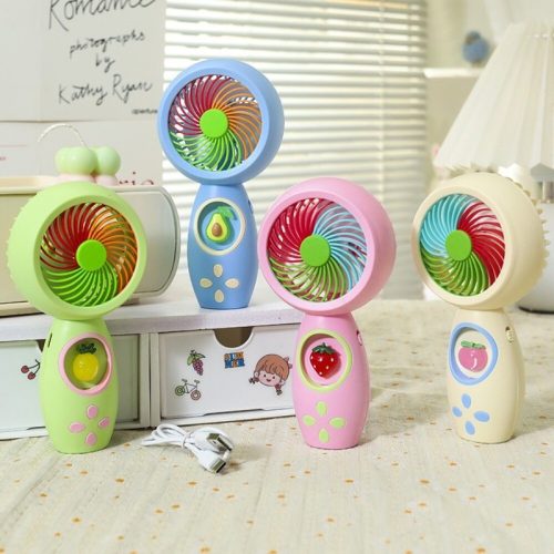 Hordozható gyümölcs mintás mini kézi ventilátor 