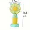 Hordozható kézi,asztali ventilátor telefontartóval