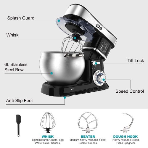 WinningStar professzionális konyhai robotgép 1200W - 6L