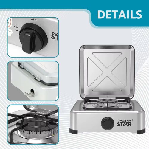 WinningStar hordozható gáztűzhely - 1 égős