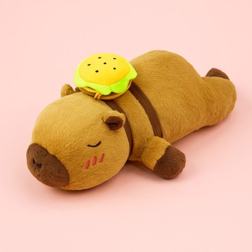 Plüss Capybara Hamburger Hátizsákkal-60cm