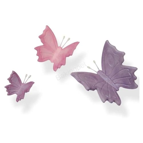 3 darabos rugós fondant kiszúró-Kis Pillangók