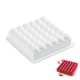 Buborék mintás szilikon forma-négyzet 21,5 cm