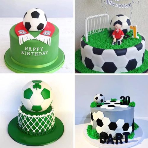 Focilabda sütemény kiszúró szett, 4 db-os