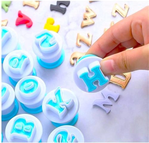 Nagybetűs sütemény kiszúró fondant forma