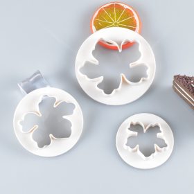 Fondant és marcipán kiszúró, Hawaii virág - 3 db