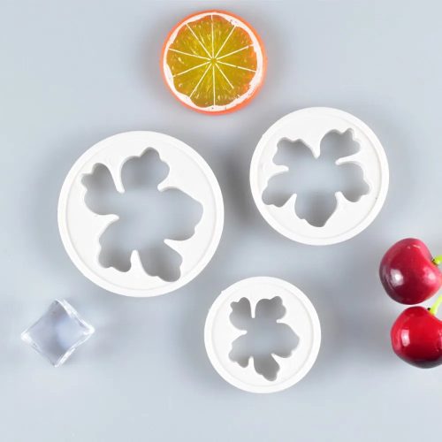Fondant és marcipán kiszúró, Hawaii virág - 3 db