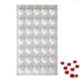 Szilikon forma-35 adagos mini szív