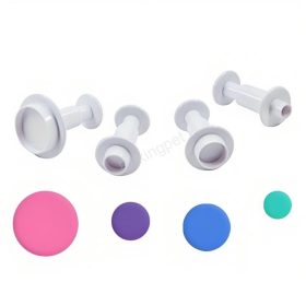 4 darabos rugós fondant kiszúró forma-kör alak