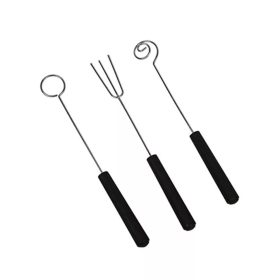 Bonbon villa szett műanyag nyéllel-3db