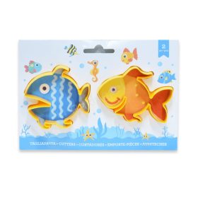 Műanyag sütemény kiszúró-2 darab halacska