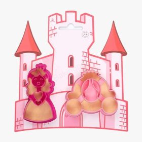 Műanyag sütemény kiszúró-királylány és a hintó