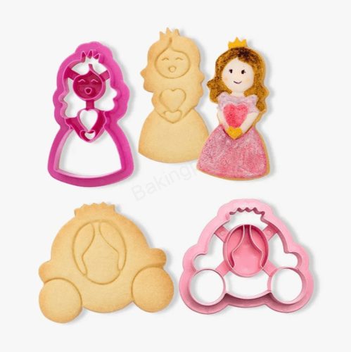 Műanyag sütemény kiszúró-királylány és a hintó