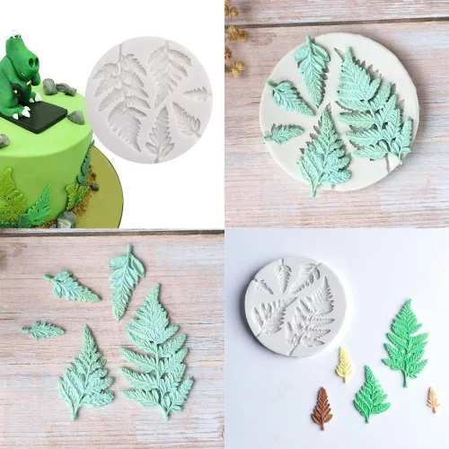 Szilikon fondant és marcipán mintázó-Páfrány