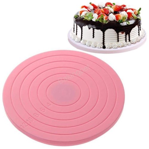 Kicsi forgatható tortaállvány-rózsaszín