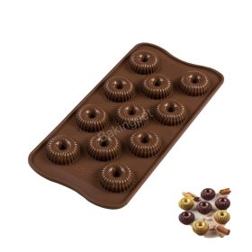 Szilikon bonbon és csokoládé forma-karikagyűrű