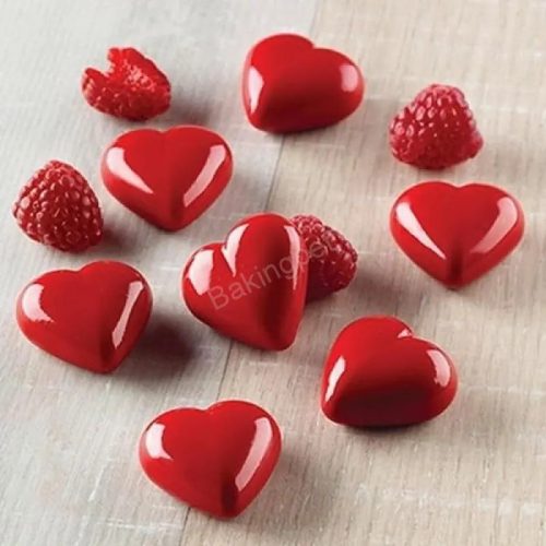 Szilikon bonbon és csokoládé forma-szivecskék