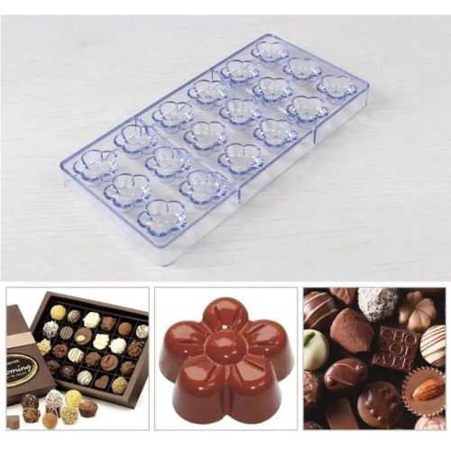 Polikarbonát bonbon forma-Virágok