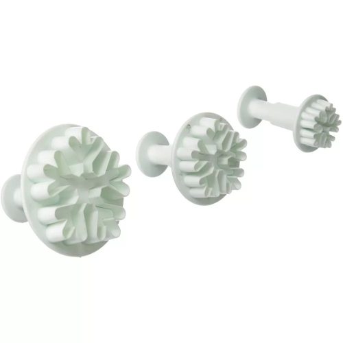 Hópehely mintás rugós fondant kiszúró-3 db