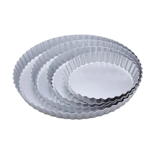 Alumínium kivehető aljú kerek pite forma - 27,5 cm