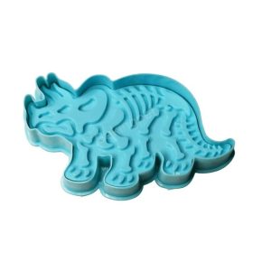   Műanyag dinoszaurusz sütemény, keksz kiszúró - Triceratopsz