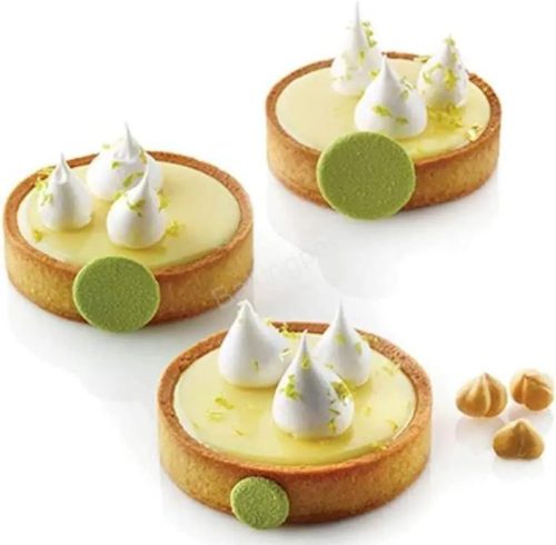 6 darabos tarte forma, desszert gyűrű- kerek