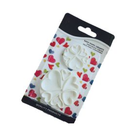 Műanyag kiszúró szett-Szívecskék 2 db