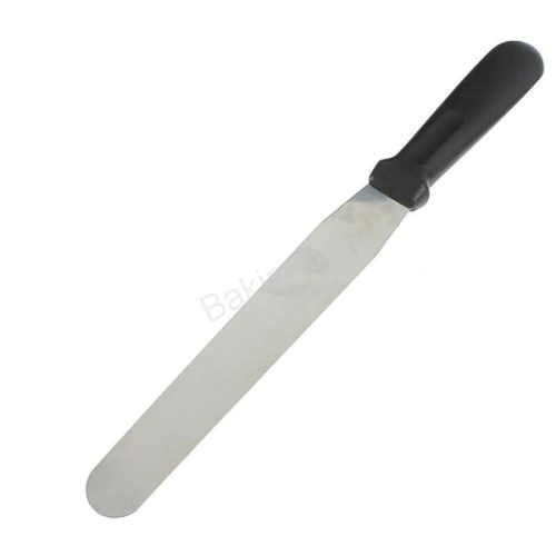 Egyenes fém kenőkés, cukrászkés 32cm