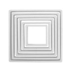 Műanyag sütemény kiszúró-6 darab négyzet