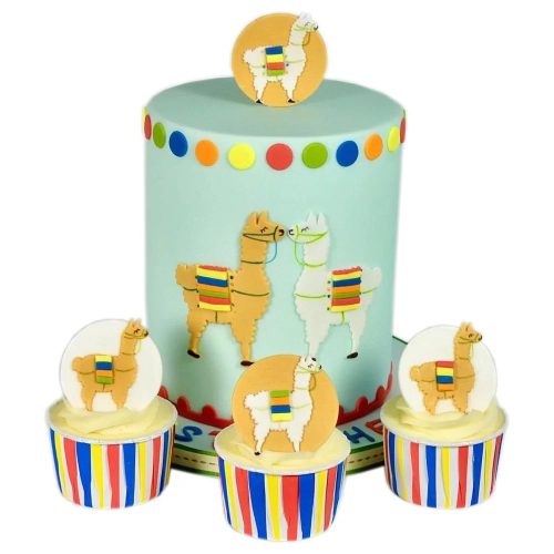 Műanyag láma fondant kiszúró, 2 db-os szett