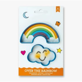 Műanyag sütemény kiszúró-felhő és szivárvány