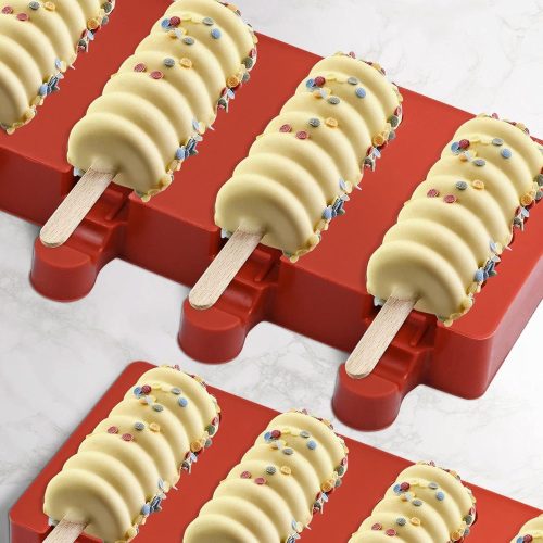 Jégkrém Készítő Szilikon Forma – Csíkos Minta (8 részes)