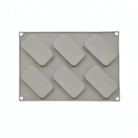 Szilikon forma, mousse forma-6 adag téglalap