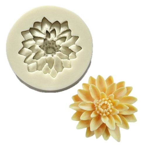 Szilikon fondant és marcipán mintázó-Lótuszvirág 6x6cm