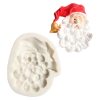 Szilikon fondant és marcipán mintázó-mikulás 7x8,4cm