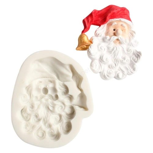 Szilikon fondant és marcipán mintázó-mikulás 7x8,4cm