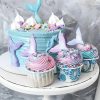 Szilikon fondant és marcipán mintázó-sellő uszony 8x9 cm