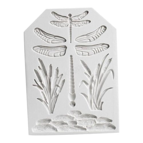 Szilikon fondant és marcipán mintázó-szitakötő 10x13,6cm