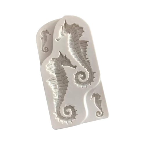 Szilikon fondant és marcipán mintázó-Csikóhalak 6x11 cm