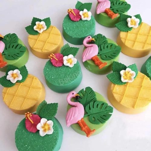 4 darabos fondant és marcipán kiszúró-trópusi levél