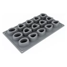 Szilikon forma, mousse forma-15 adag ovális