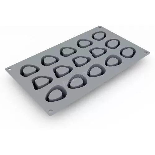 Szilikon forma, mousse forma-15 adag ovális