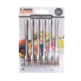 Rozsdametes fém sütemény hosszú villa 6db