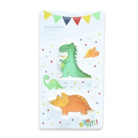 Műanyag sütemény kiszúró-sárkány és rinocérosz