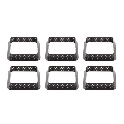 6 darabos tarte forma, desszert gyűrű- négyzet