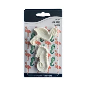 Műanyag fondant kiszúró, Vizicsikó és Flamingó